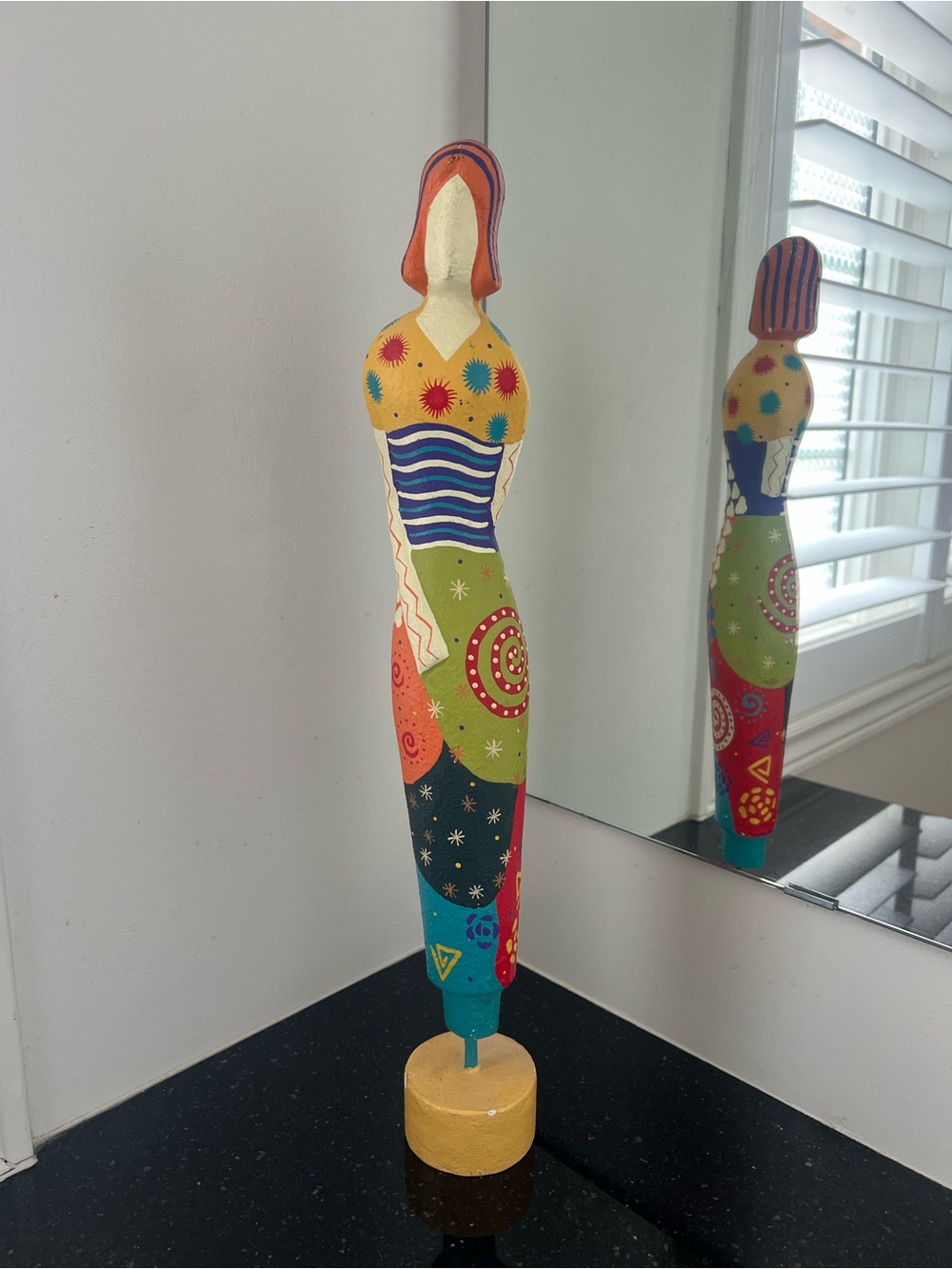 Colorful Abstract Woman Figurine - Multicolor Home Art